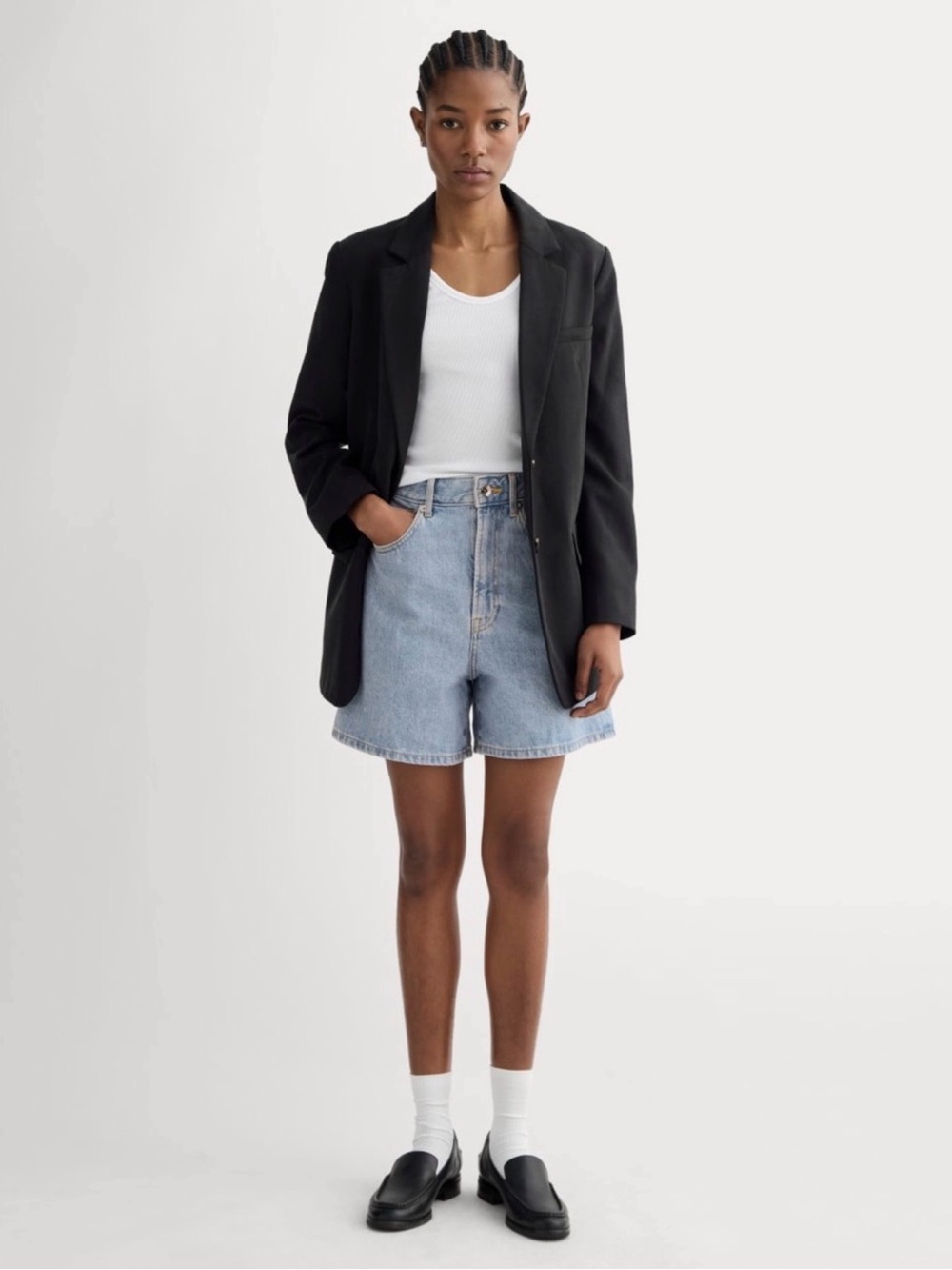 Everlane A-Line Denim Shorts - Picture 3 of 7